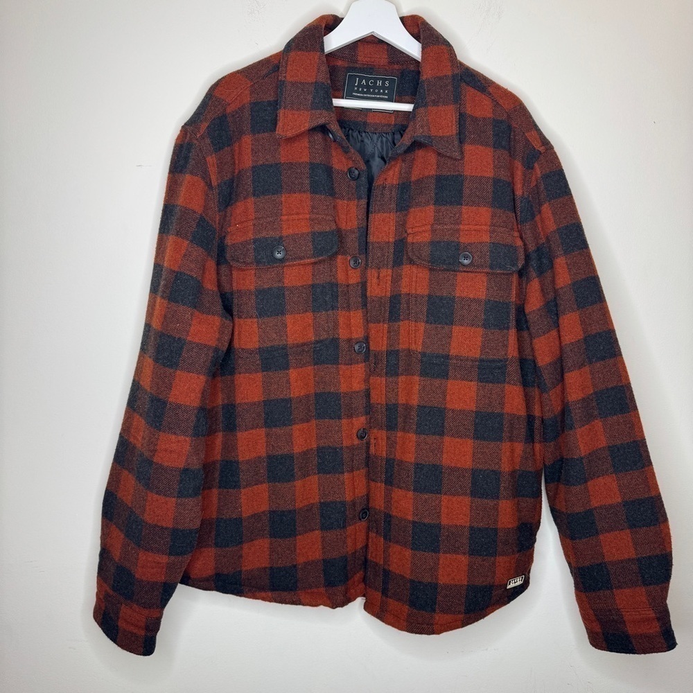 Jachs Wool Blend Plaid Coat Size XL